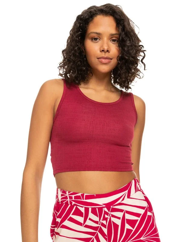 Roxy "Good Keepsake" Crop Top | 5 colors Print Jacquard Patchwork