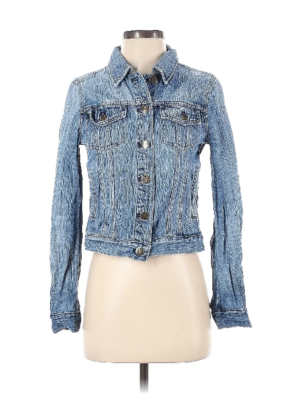 Denim Jacket Tiered Jacket Buttoned Jacket Zippered Jacket