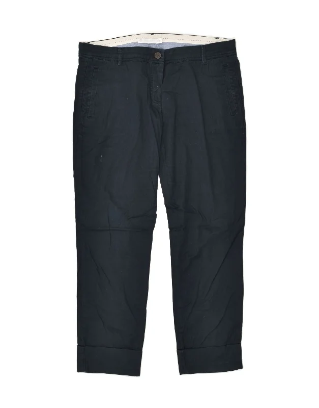 NORTH SAILS Womens Straight Chino Trousers IT 46 Large W34 L26 Navy Blue Trousers Seasonal Trendy