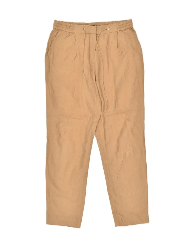 MASSIMO DUTTI Womens Slim Casual Trousers US 8 Medium W30 L28  Beige Trousers fashionable trendy