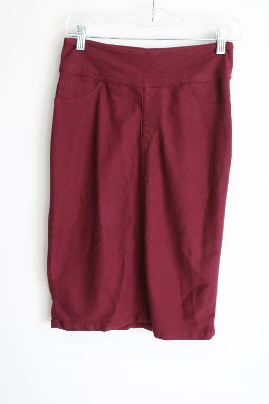 The Main Street Exchange Maroon Pencil Skirt | 2 vintage skirt charm