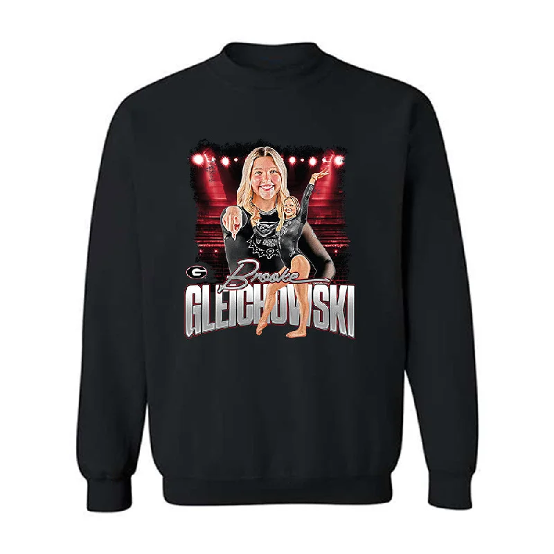 Georgia - NCAA Women's Gymnastics : Brooke Gleichowski - Crewneck Sweatshirt Hoodie with Thumb Holes Functional Cozy