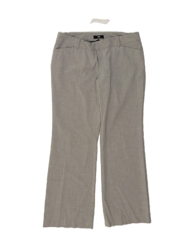 MOSSIMO Womens Straight Casual Trousers US 16 2XL W38 L31 Grey Polyester Trousers Timeless Classic