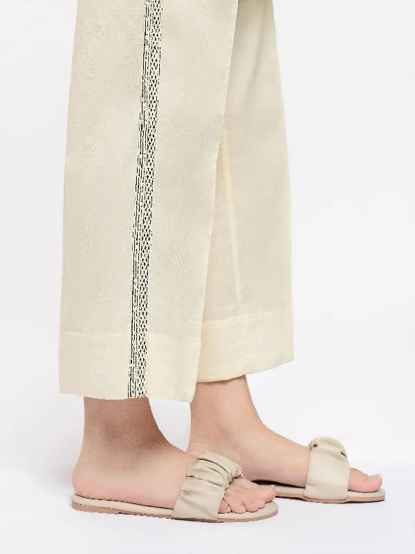 Embroidered Cambric Trousers Trousers cozy soft