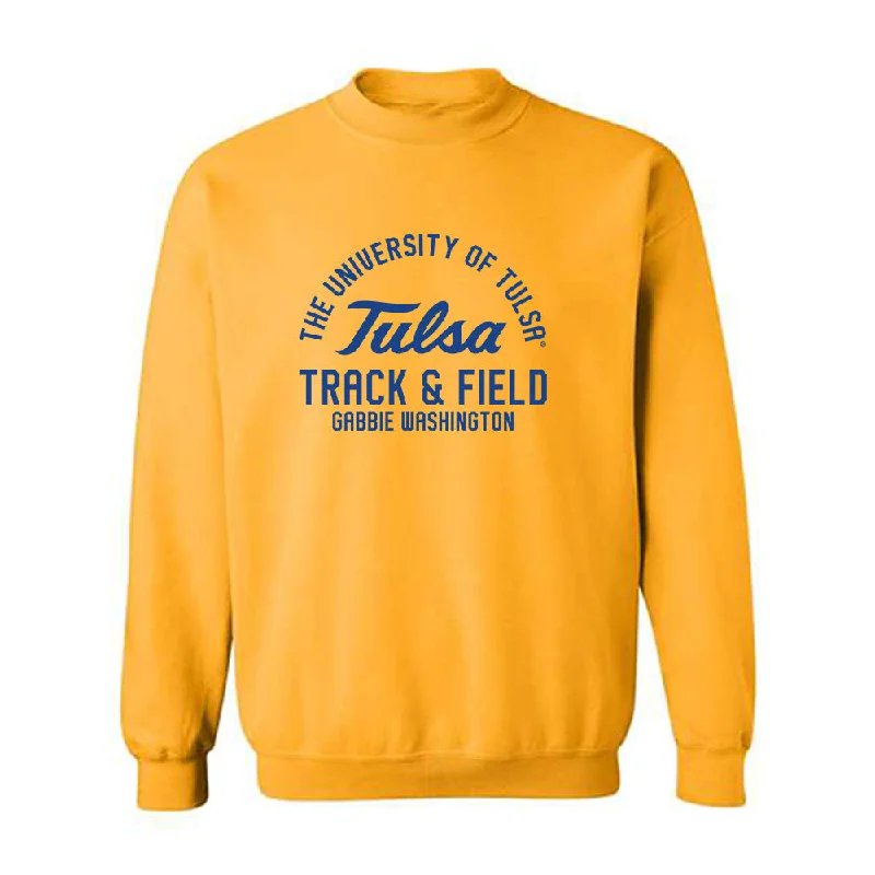 Tulsa - NCAA Women's Track & Field : Gabbie Washington - Classic Fashion Shersey Crewneck Sweatshirt Oversized Hoodie Comfort Casual