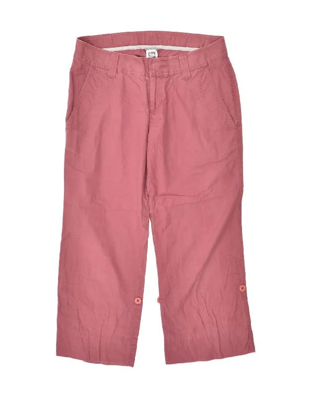 THE NORTH FACE Womens Straight Chino Trousers US 8 Medium W32 L25  Pink Trousers Pleated Formal