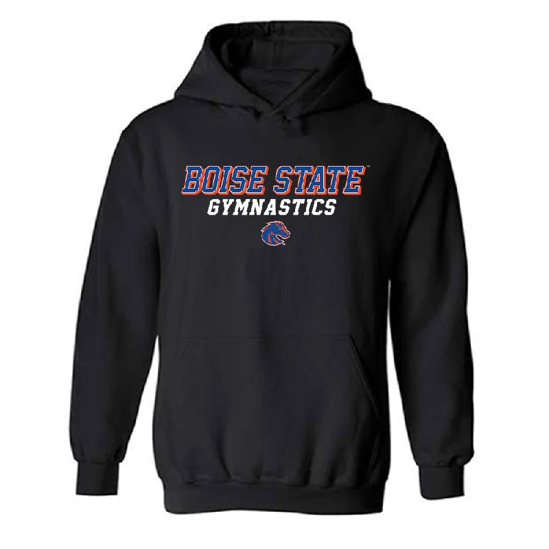 Boise State - NCAA Women's Gymnastics : Noelle Ball - Classic Shersey Hooded Sweatshirt Hoodie with Ribbed Neckline Snug Warm
