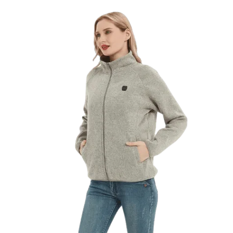 Heated Fleece Jacket for Women Embroidered Jacket Appliqued Jacket Beaded Jacket