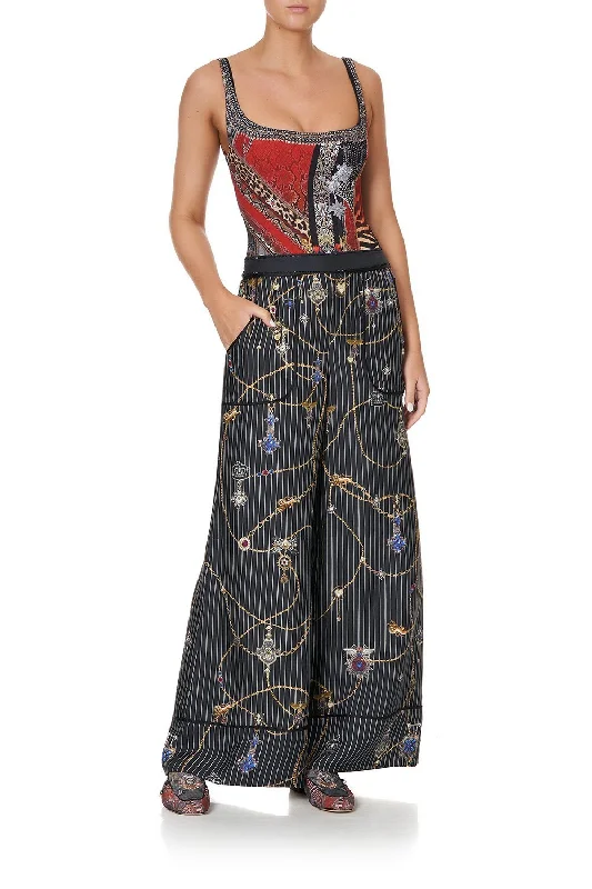 LOUNGE TROUSER WITH CUFFS PUNK OF PRIMROSE Trousers Palazzo Wide Leg