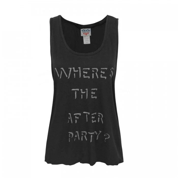 Junk Food Womens/Ladies Where´s The After Party Tank Top white tank top