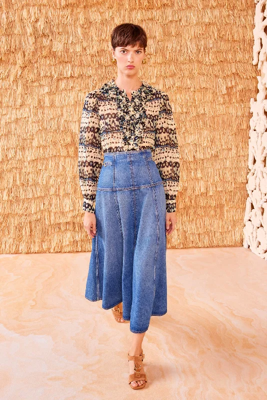 The Brigette Skirt chiffon skirt flowing