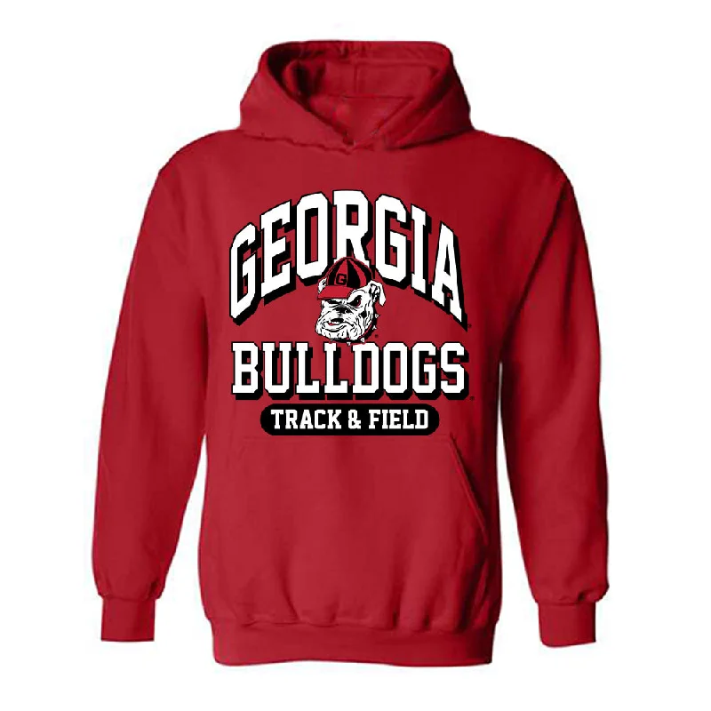 Georgia - NCAA Women's Track & Field : Danah Nembhard - Classic Shersey Hooded Sweatshirt Hoodie with Cuffed Sleeves Snug Secure