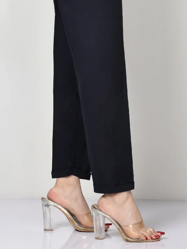 Cambric Straight Trouser Trousers Denim Distressed