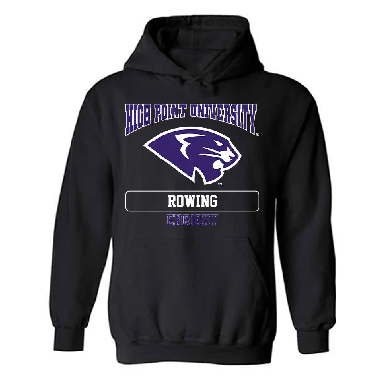 High Point - NCAA Women's Rowing : Caitlin Enright - Hooded Sweatshirt Hoodie with Crew Neck Simple Timeless