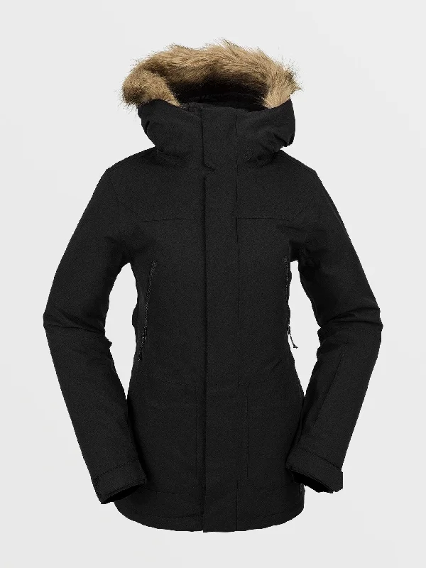 Womens Shadow Insulated Jacket - Black Fitted Jacket Loose Jacket Oversized Jacket