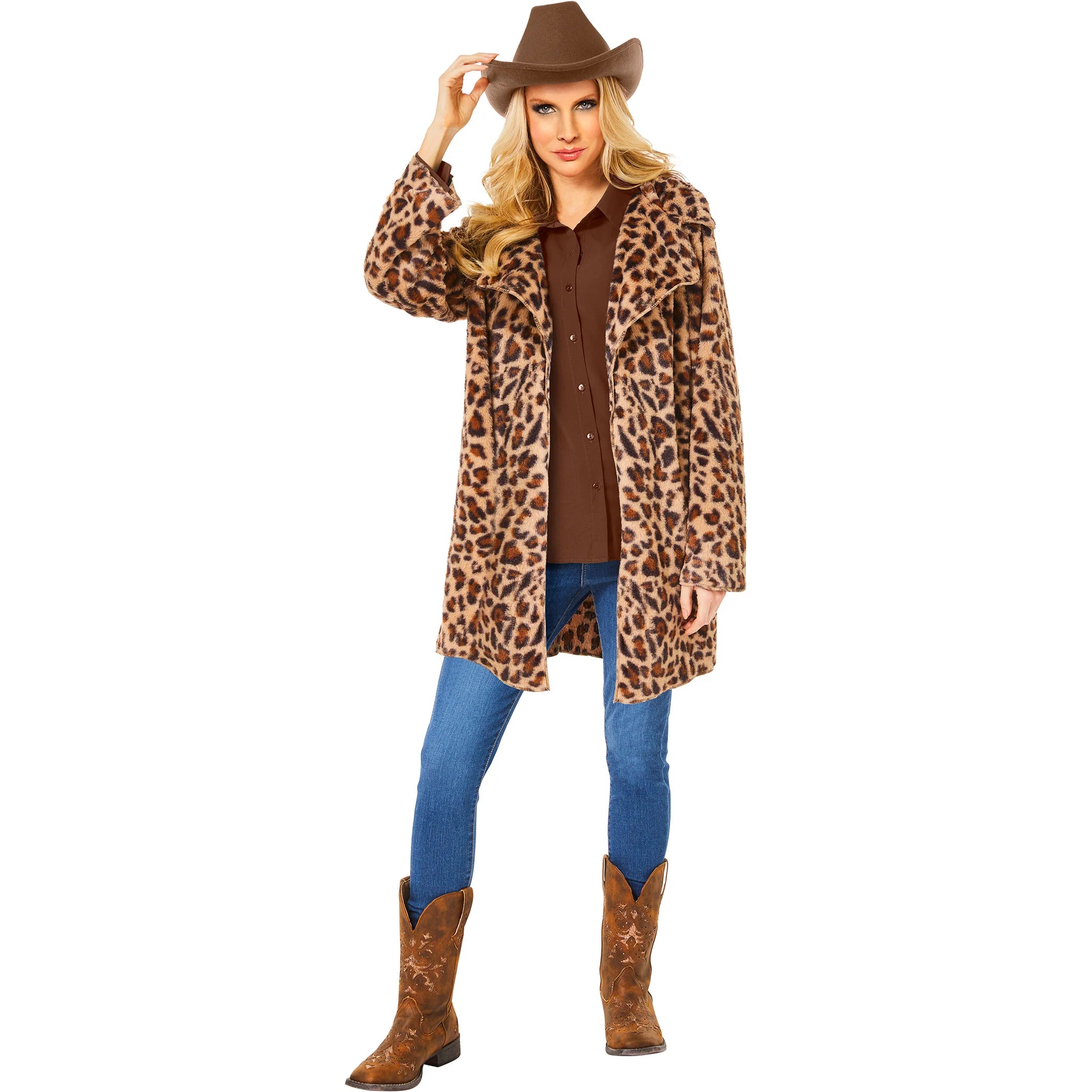 Beth Dutton Cheetah Jacket Fleece Fabric Down Fabric Feather Fabric
