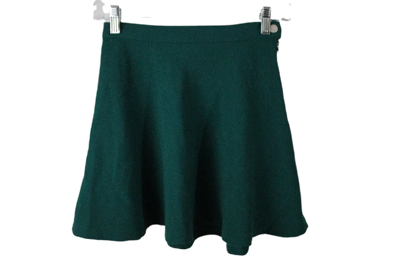 Forever 21 Green Skater Skirt | XS pencil skirt chic