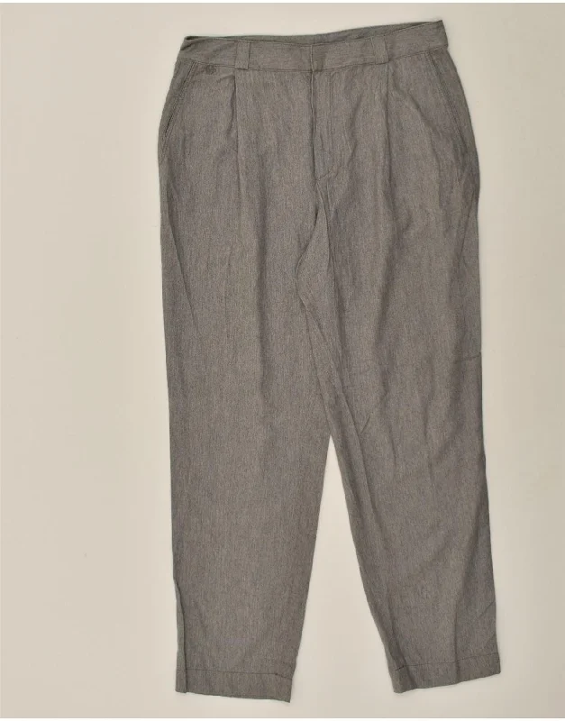 MASSIMO DUTTI Womens Slim Chino Trousers EU 42 Large W32 L29 Grey Cotton Chinos Cotton Straight Leg