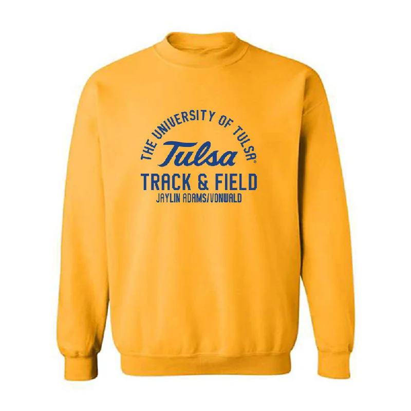 Tulsa - NCAA Women's Track & Field : Jaylin Adams/Vonwald - Classic Fashion Shersey Crewneck Sweatshirt Hoodie with Velcro Closure Adjustable Secure