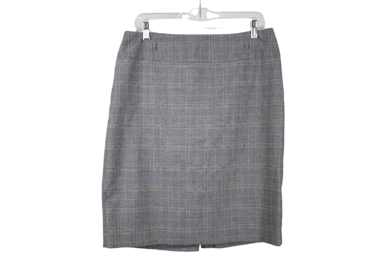 Liz Claiborne Career Gray Plaid Skirt | 12 corduroy skirt comfortable