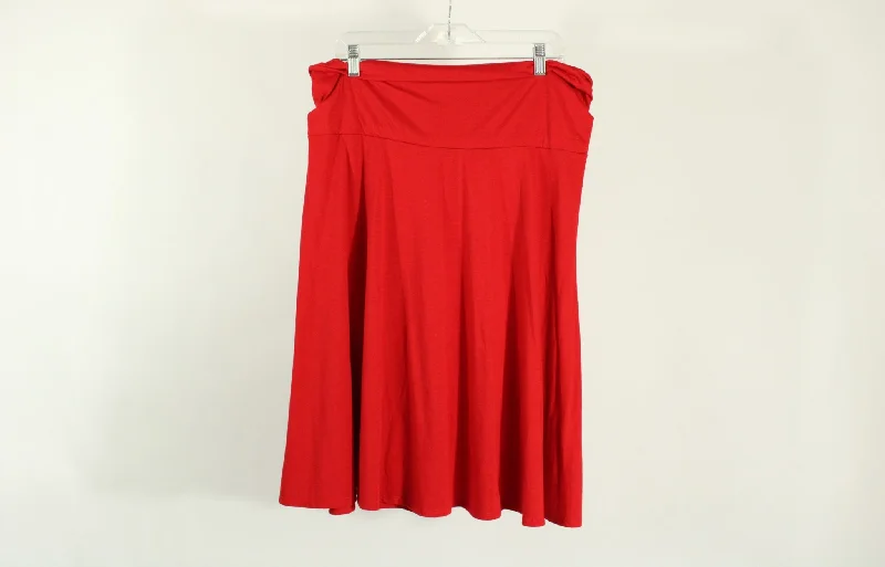 Liz Lange Maternity Red Skirt | Size L wool skirt warm