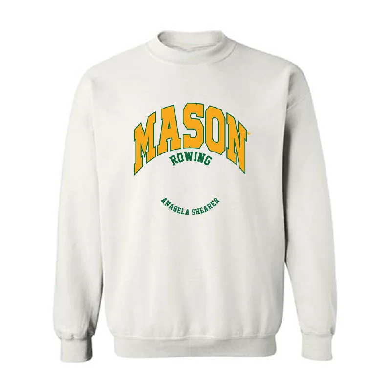 GMU - NCAA Women's Rowing : Anabela Shearer - Classic Fashion Shersey Crewneck Sweatshirt Hoodie with Magnetic Closure Innovative Modern