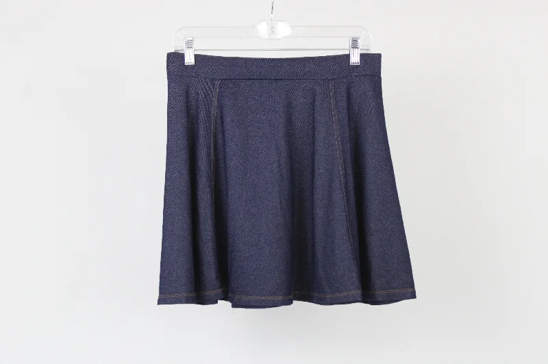 Divided By H&M Skater Skirt | S velvet skirt glossy