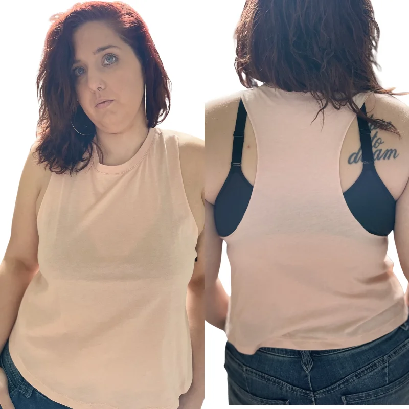Racerback Crop Tank v-neck tank top