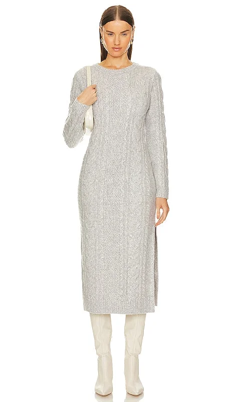 525 Dahlia Cable Dress in Grey