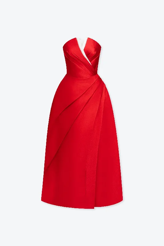 Almira V-shaped Bustier Dress