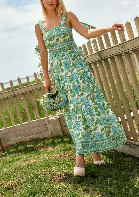 Annabel Sundress in Pool/Green Hydrangea