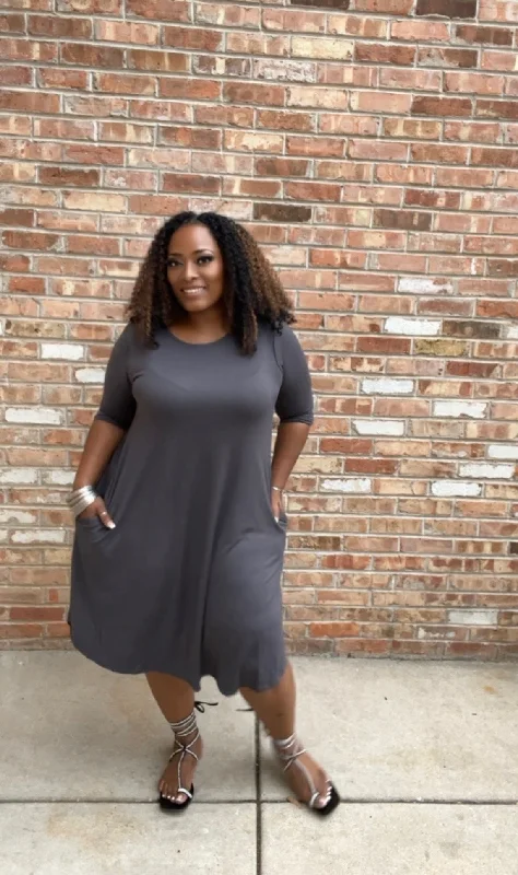 Ashley Side Pocket Plus-size dress