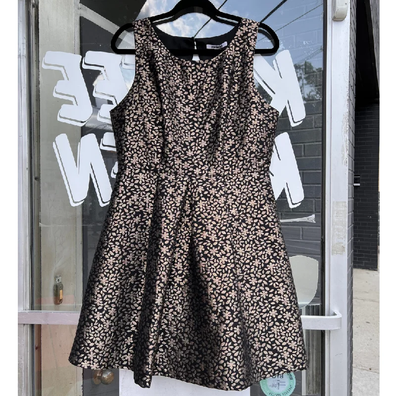 black and gold cocktail dress - 14/16