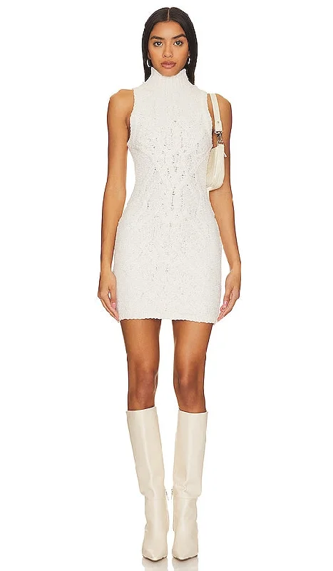 Camila Coelho Robyn Cable Dress in Ivory