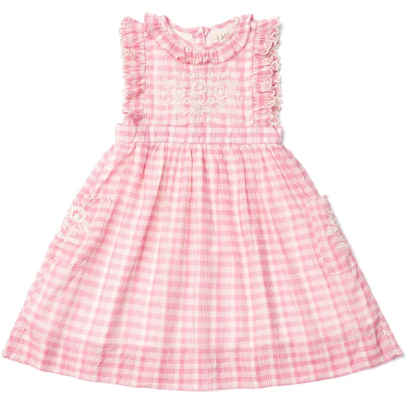 Clover Dress in Pink Picnic Plaid by Lali - Last One In Stock - 3 Years