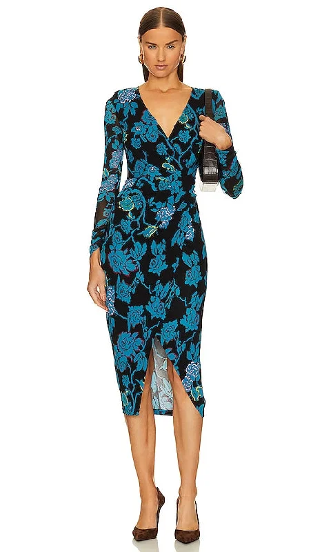 Diane von Furstenberg Nevine Dress in Black