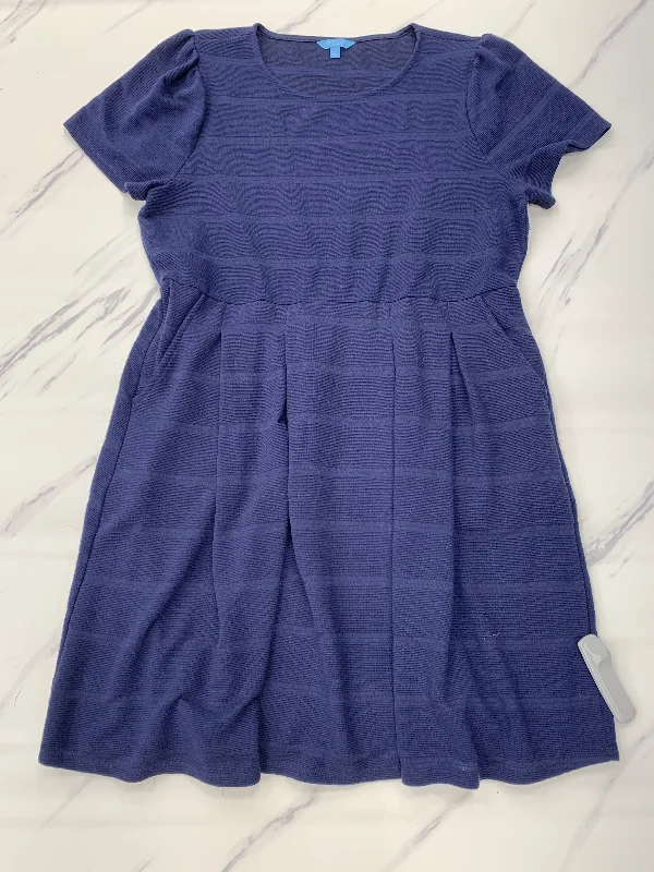 Dress Casual Short By Draper James Rsvp In Blue, Size: Xxl