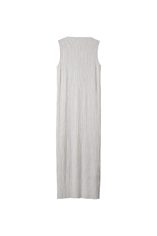 IMAGAWA DRESS BOATNECK CHALK (NATURAL LOOK)