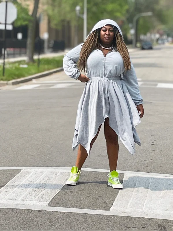 Jersey Girl Plus-size Hooded Dress