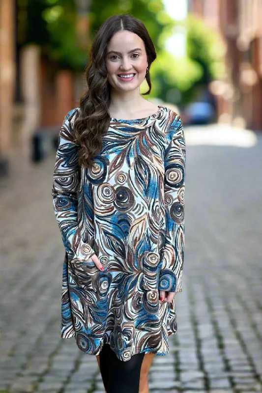 Juniper Swing Dress - Mocha Mix