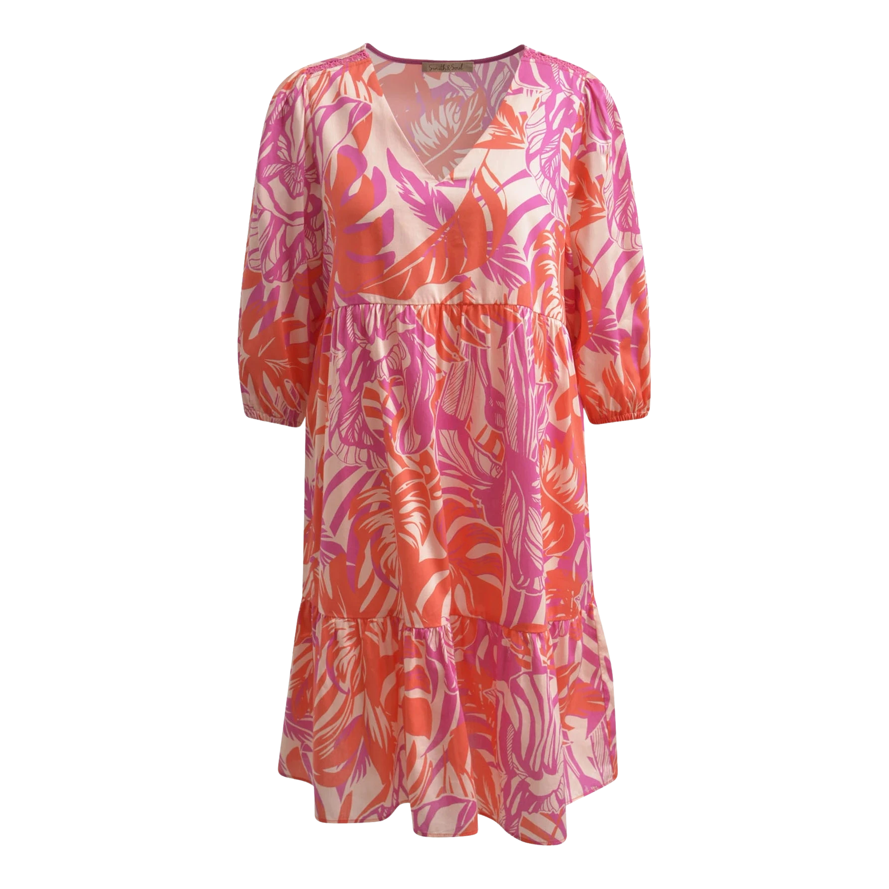Smith & Soul Leaf Print Dress