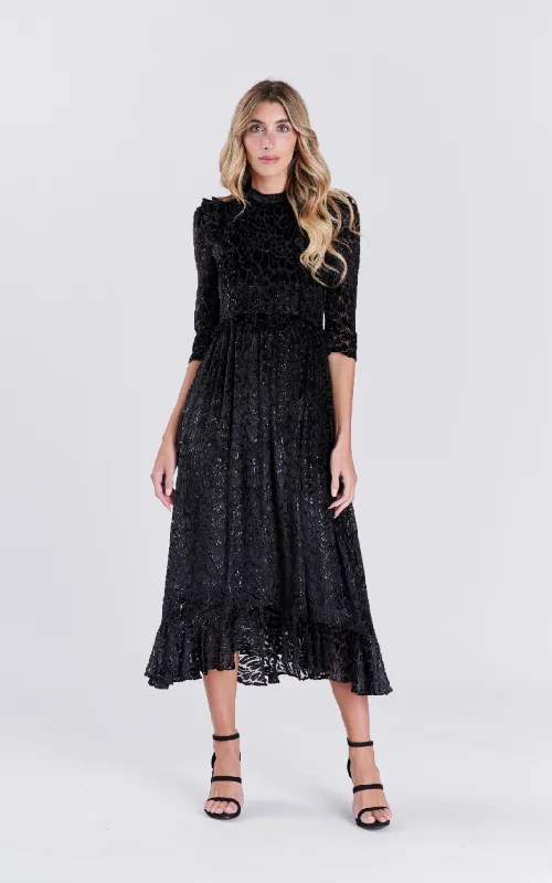Paper Parachute Leopard Print Dress
