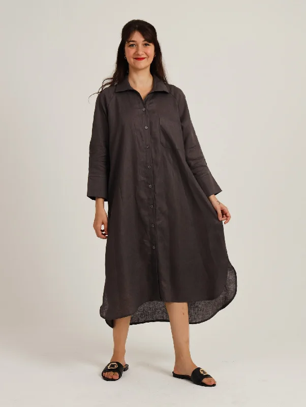 River Indigo Dress- Charcoal