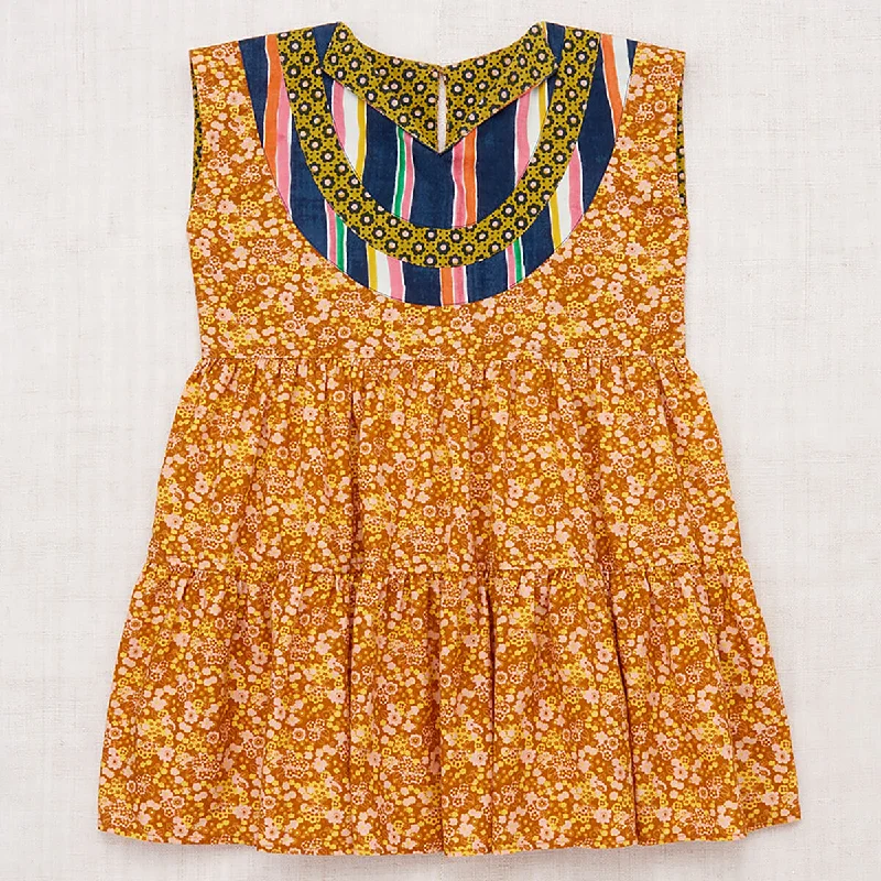 Ruthie Dress in Gingerbread Tisbury Garden by Misha & Puff