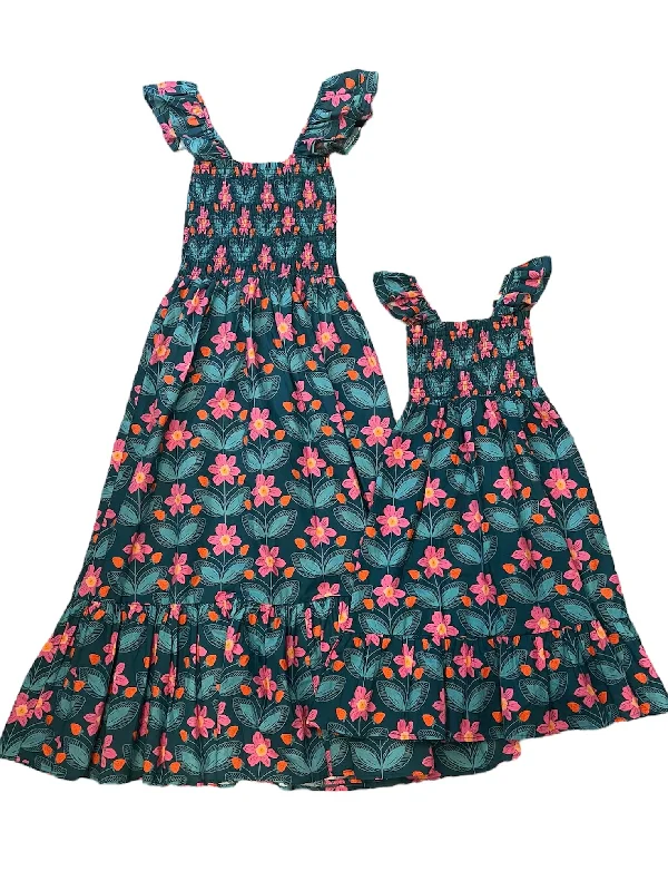 Mommy and Me Strawberry Fields Forever Smocked Top Dress Mommy Daughter Matching Bundle