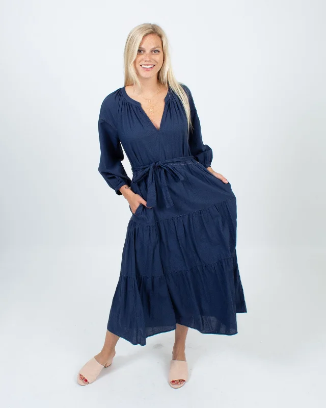 Tiered Dress With Belt