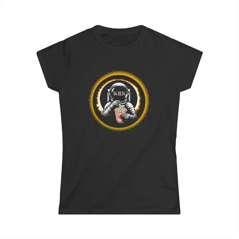 America Totality Spring 4.08.24 Total Solar Eclipse 2024 Shirts for Women Nylon Fabric Polyester Fabric Spandex Fabric