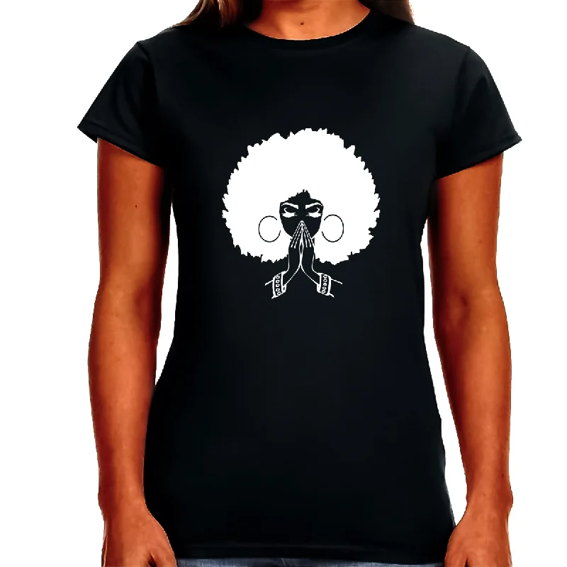 Black History Month Shirt for Women African American Shirts Black History T-Shirt Chenille Brocade Lace