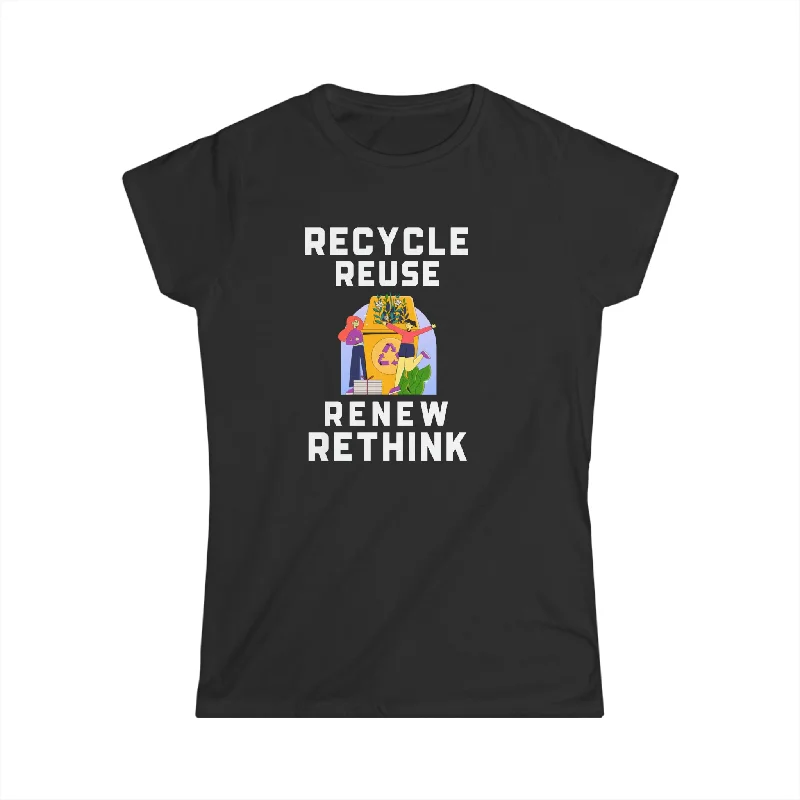 Earth Day Environment Logo Vintage Environmental Gift Environmental Symbol Womens Shirt Zippered Front Buttoned Front Snap Front