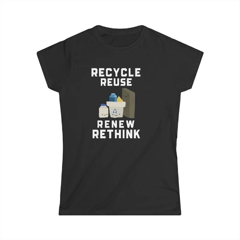 Earth Day Environment Logo Vintage Environmental Gift Environmental Symbol Womens Shirts Collared Crew Neck Turtle Neck